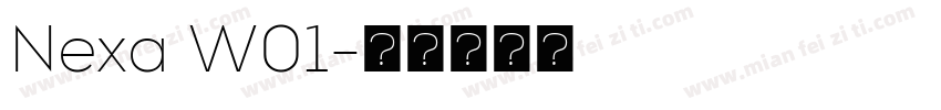 Nexa W01字体转换